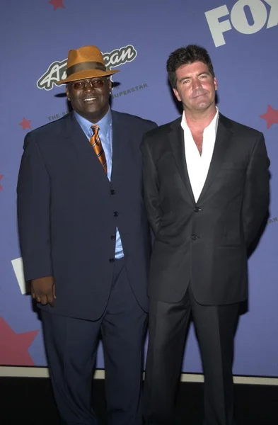 Randy Jackson and Simon Cowell — Stock Photo, Image