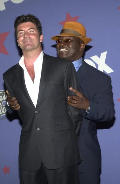 Randy Jackson and Simon Cowell — Stock Photo, Image