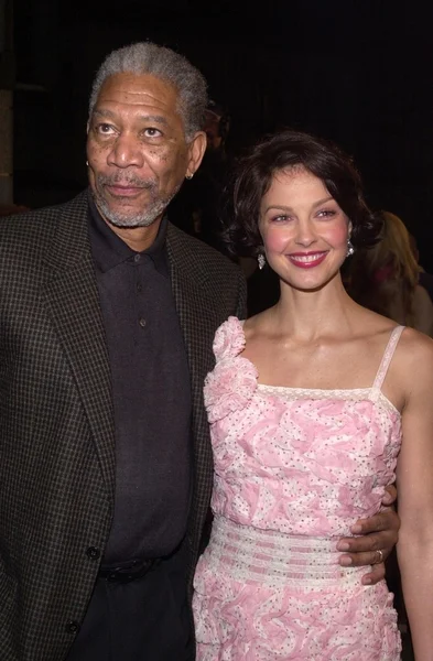 Morgan Freeman e Ashley Judd — Fotografia de Stock