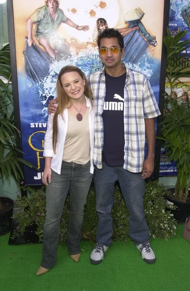 Jenna von oy met kal penn — Stockfoto