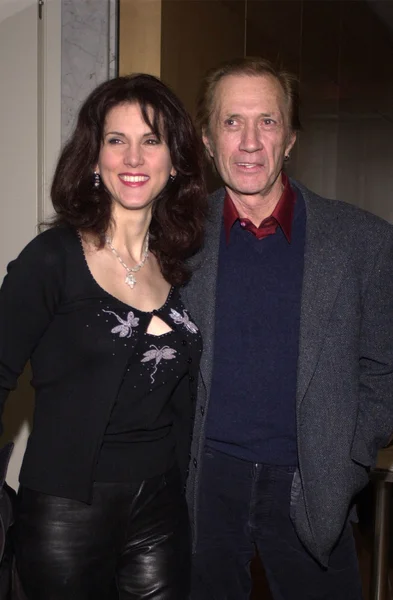 David Carradine and wife Marina — Stock Photo, Image
