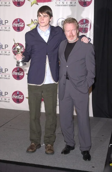 Josh Hartnett e Ridley Scott — Foto Stock