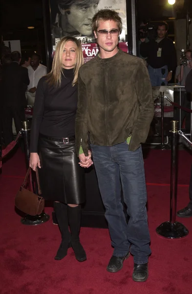 Brad pitt och jennifer aniston — Stockfoto