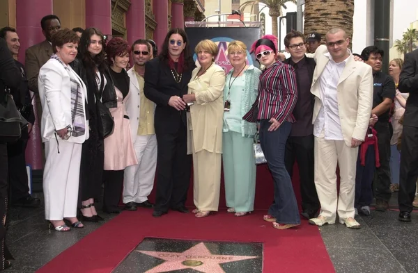 Ozzy Osbourne and family — Stock Photo, Image