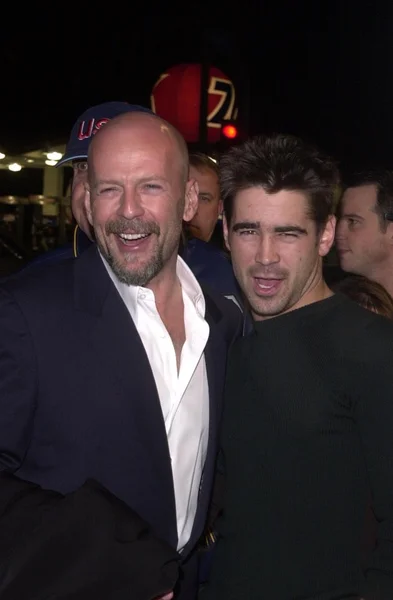 Bruce Willis and Colin Farrell — Stock Photo, Image