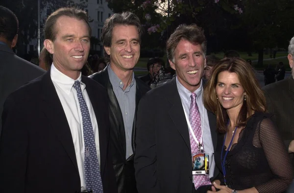 Robert kennedy jr., bobby shriver, chris lawford und maria shriver — Stockfoto