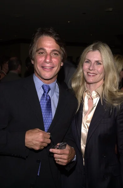 Tony danza en vrouw tracy robinson — Stockfoto