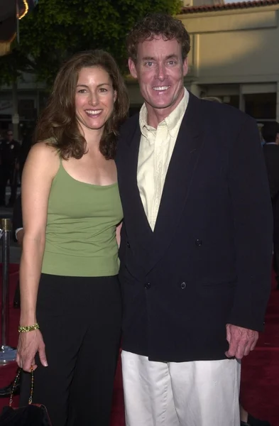 John C. McGinley and Leslie — Stock Photo, Image