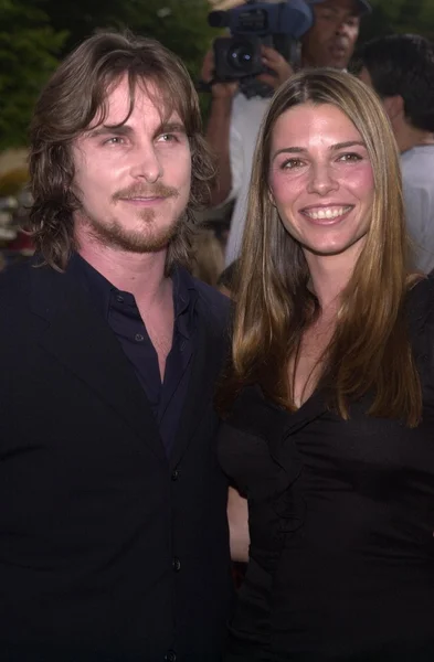 Christian Bale e esposa Sibi Blazic — Fotografia de Stock