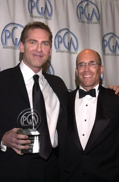 Joel Gallen y Jeffrey Katzenberg — Foto de Stock