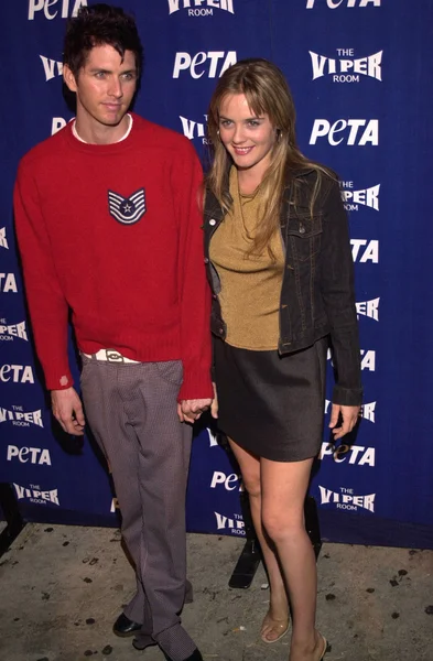 Alicia silverstone i chris jarecki — Zdjęcie stockowe