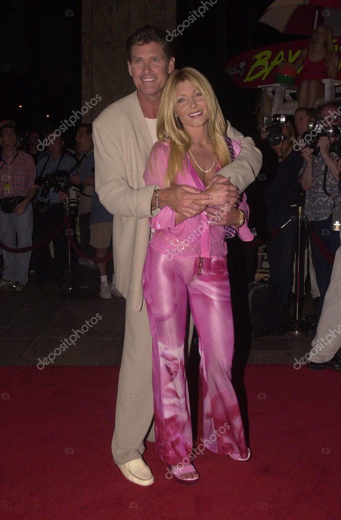 David Hasselhoff and wife Pamela Bach - Stock Editorial ...