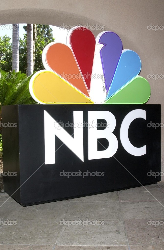 NBC Logo at the NBC Affiliates meeting at the Summer 2002 TCA Convention, Ritz Carlton Hotel, Pasadena, CA 07-24-02