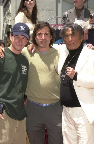 Mark wahlberg, david o. russell en robert evans — Stockfoto