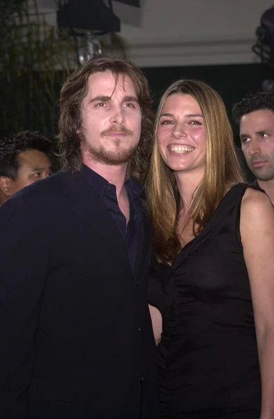 Christian Bale e moglie Sibi Blazic — Foto Stock