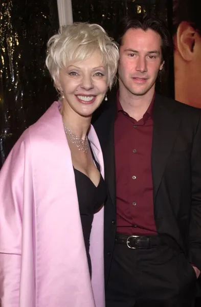 Keanu Reeves and mother Patric — Stock Photo, Image