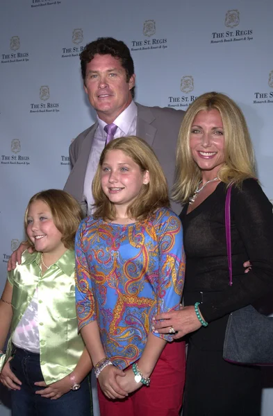 David Hasselhoff and family — Stock Photo, Image