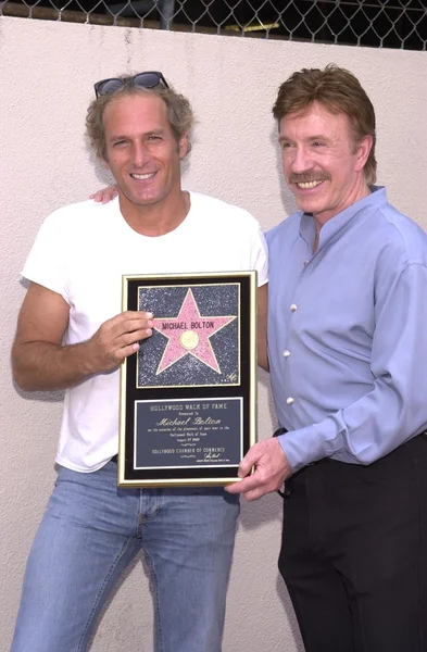 Chuck Norris ve michael bolton — Stok fotoğraf