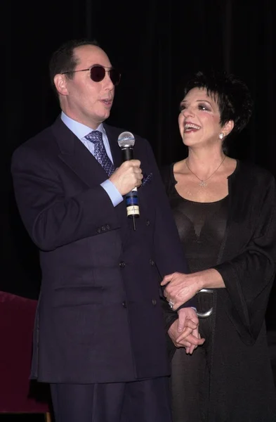 David konuk ve liza minnelli — Stok fotoğraf