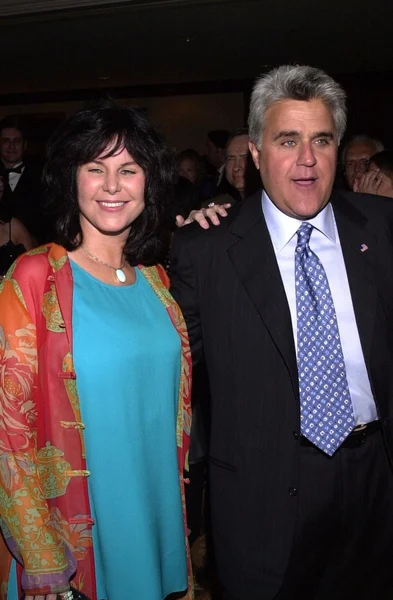 Jay leno och fru mavis — Stockfoto