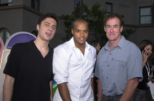 Zach braff, donald faison i john c. mcginley — Zdjęcie stockowe