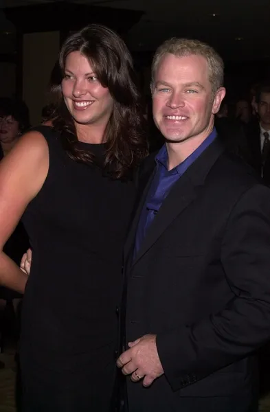 Neal McDonough and date — Stock Photo, Image