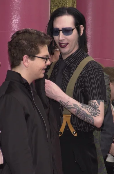 Jack Osbourne e Marilyn Manson — Fotografia de Stock