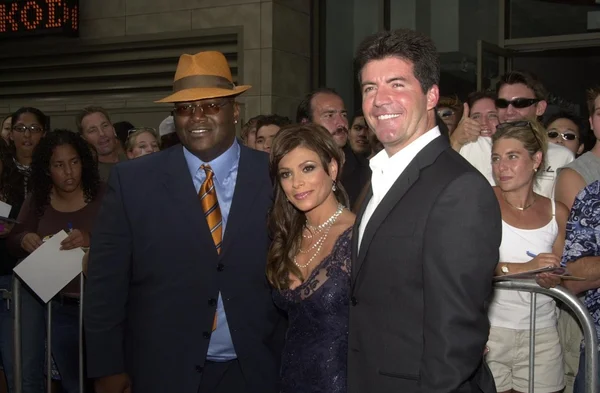 Randy jackson, paula abdul a simon cowell — Stock fotografie