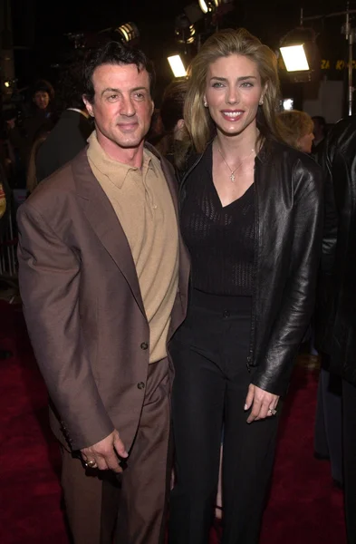 SYLVESTER STALLONE and JENNIFER FLAVIN — Stock Photo, Image