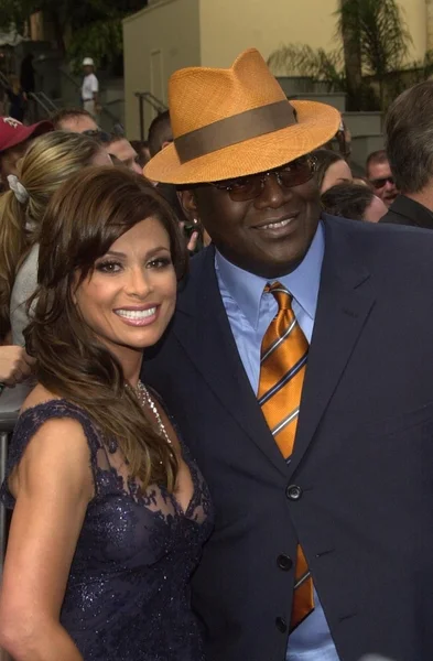 Paula abdul och randy jackson — Stockfoto