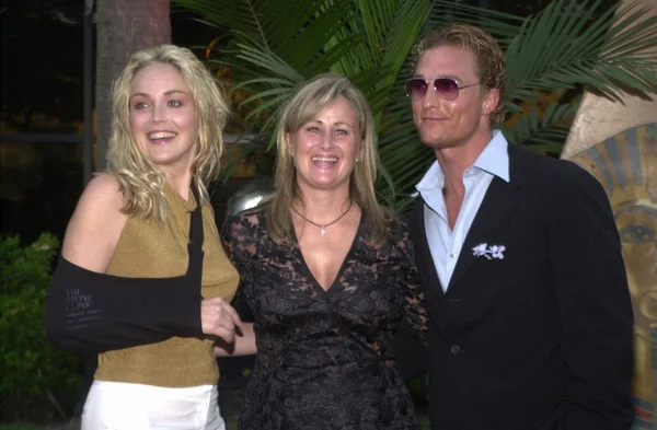 Sharon Stone, Kelly Stone y Matthew McConaughey —  Fotos de Stock