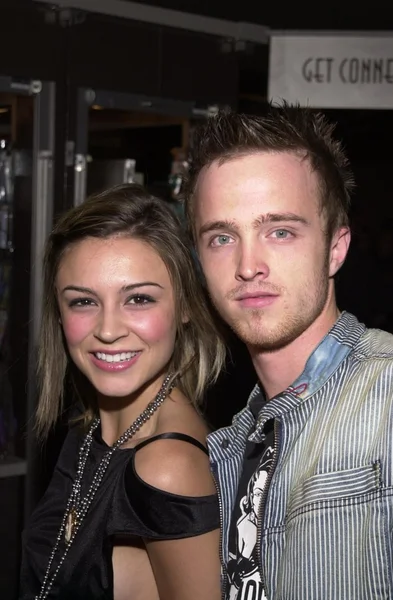 Samaire armstrong en aaron paul — Stockfoto