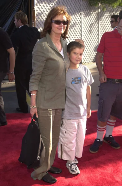 Susan Sarandon und Sohn Meilen — Stockfoto