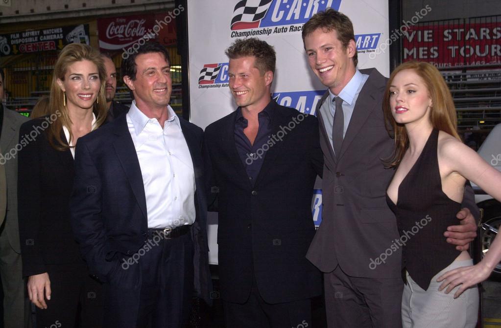 Sly Stallone Jennifer Flavin Til Schweiger Kip Pardue And Rose Mcgowan Stock Editorial Photo C S Bukley