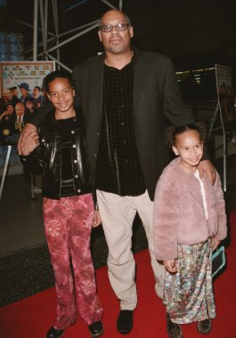 Doug McHenry with daughters Myra and Lyric clipart
