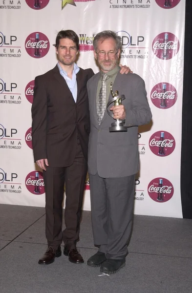 Tom Cruise y Steven Spielberg — Foto de Stock