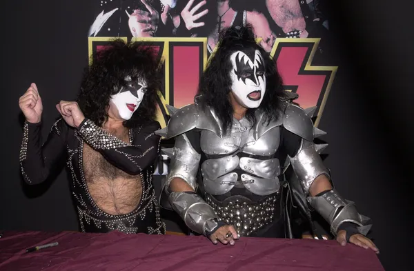 Paul stanley och gene simmons — Stockfoto