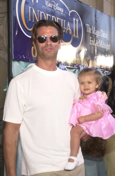 Lorenzo Lamas y su hija —  Fotos de Stock