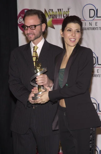 Fisher Stevens and Marissa Tomei — Stock Photo, Image
