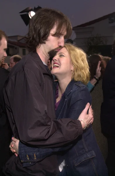 Drew barrymore och tom grön — Stockfoto