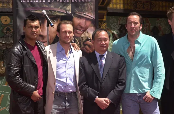 Adam Beach, Christian Slater, John Woo et Nicolas Cage — Photo