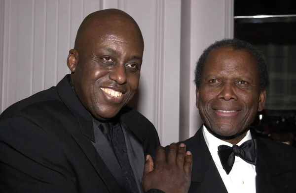 Bill Duke and Sidney Poitier — Stock Photo, Image