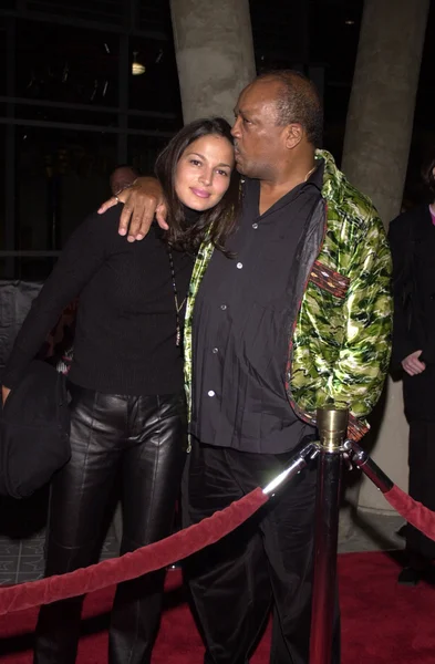Quincy Jones e filha — Fotografia de Stock
