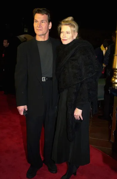 Patrick Swayze e la moglie Lisa Niemi — Foto Stock