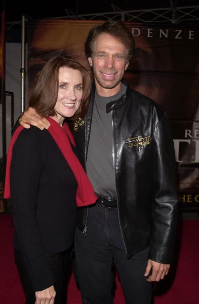 Jerry Bruckheimer and wife — Stock Photo, Image