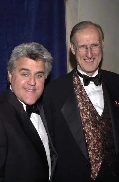 Jay leno en james cromwell — Stockfoto