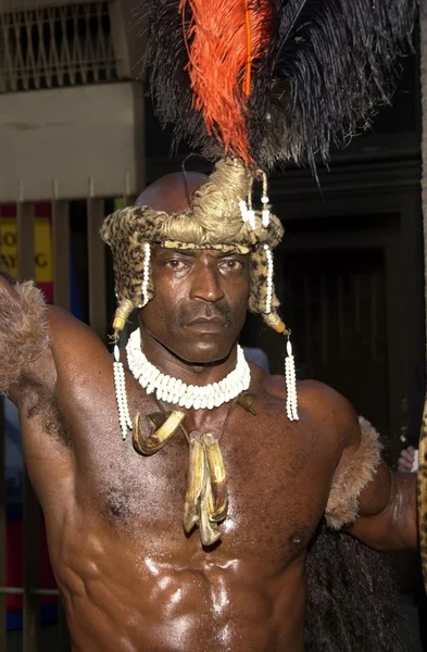 Leonard Taylor as Shaka Zulu — Stock Photo, Image