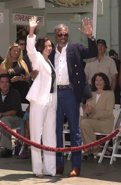 Ashley Judd and Morgan Freeman — Stock Photo, Image