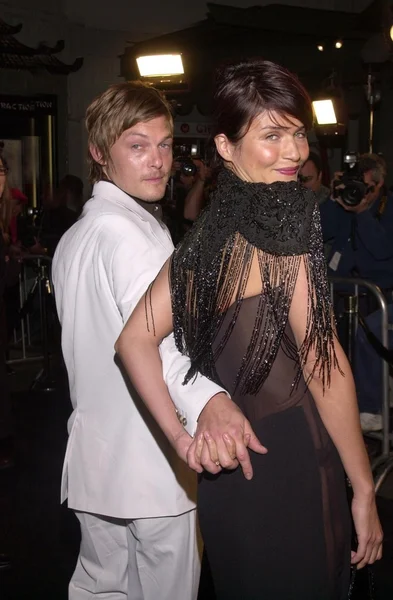 Helena christensen i norman reedus — Zdjęcie stockowe