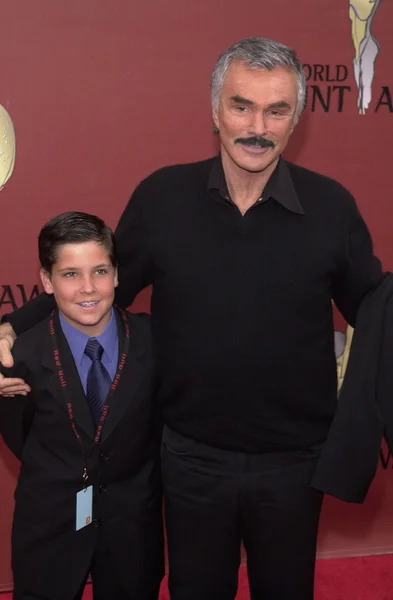 Burt Reynolds e o filho Quentin — Fotografia de Stock